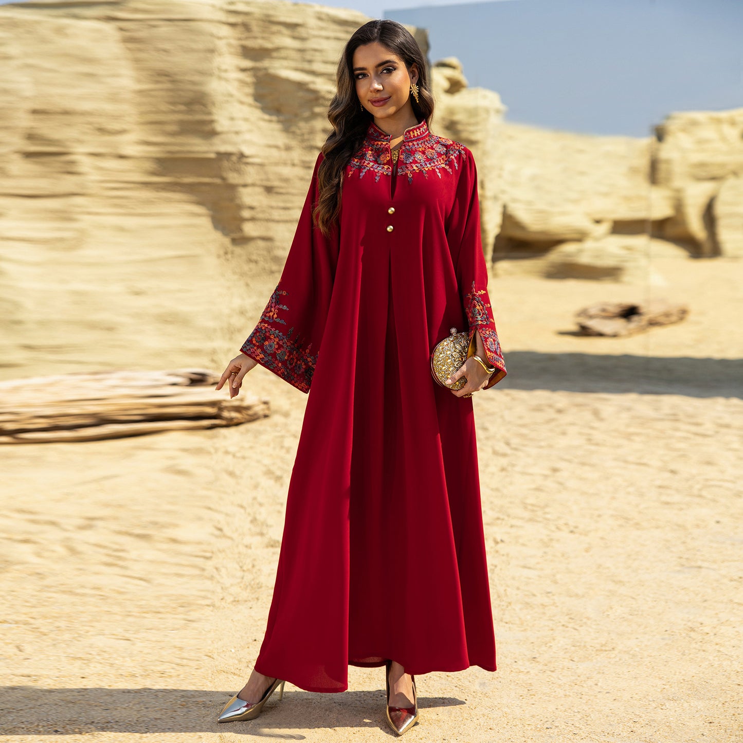 Robe musulmane pour femmes, printemps/été, nouvelle tendance Dubai, broderie élégante, jalabiya fashion