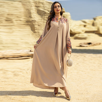 Robe musulmane pour femmes, printemps/été, nouvelle tendance Dubai, broderie élégante, jalabiya fashion
