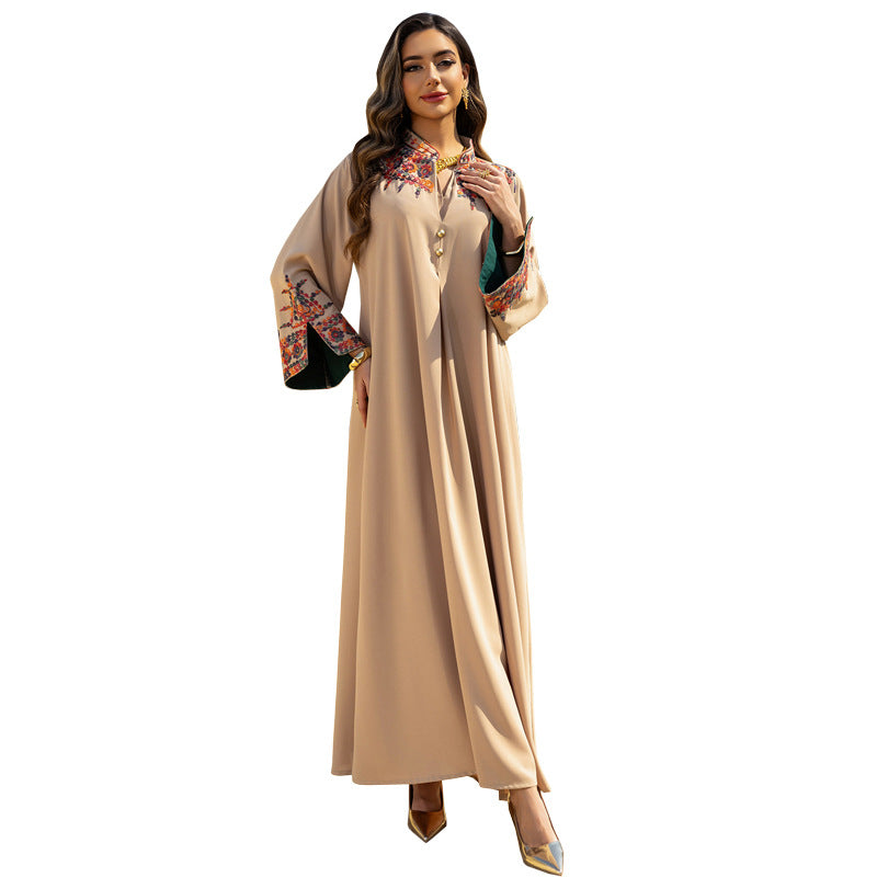 Robe musulmane pour femmes, printemps/été, nouvelle tendance Dubai, broderie élégante, jalabiya fashion